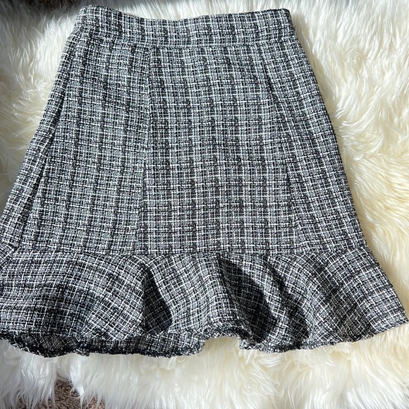 H&M Skirts Hm Plaid Black And White High Waisted Mini Skirt In Perfect Condition Poshmark